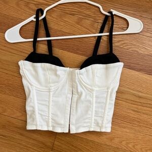 EDIKTED | BLACK AND WHITE CORSET